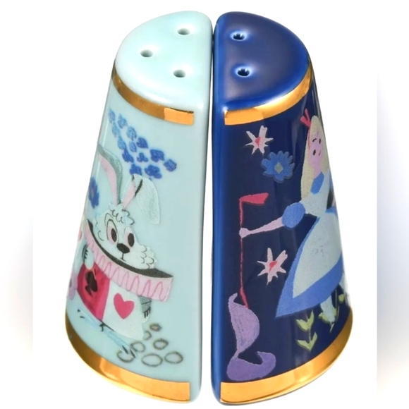 Mary Blair Alice in Wonderland 70th Collectors Ceramic Salt and Pepper Shaker - Picture 2 of 6